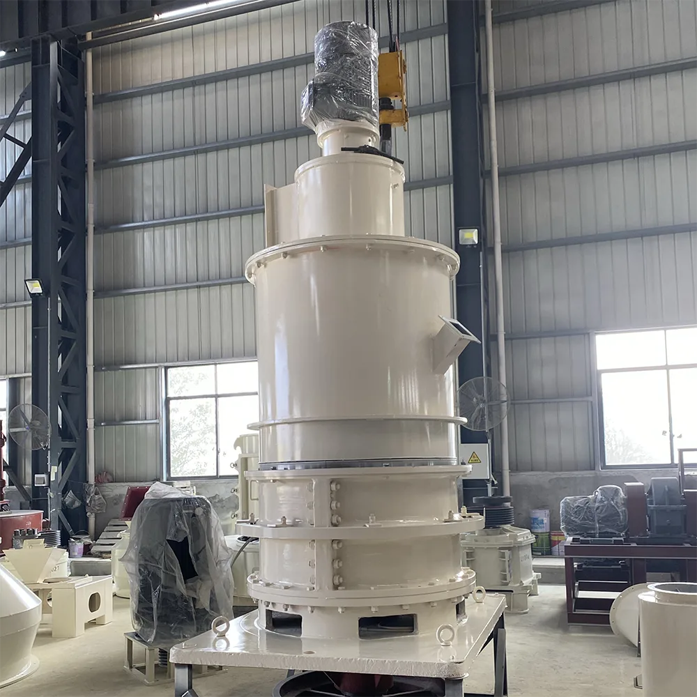 CRGM calcite powder grinding mill structure with classifier, grinding rollers and grinding rings